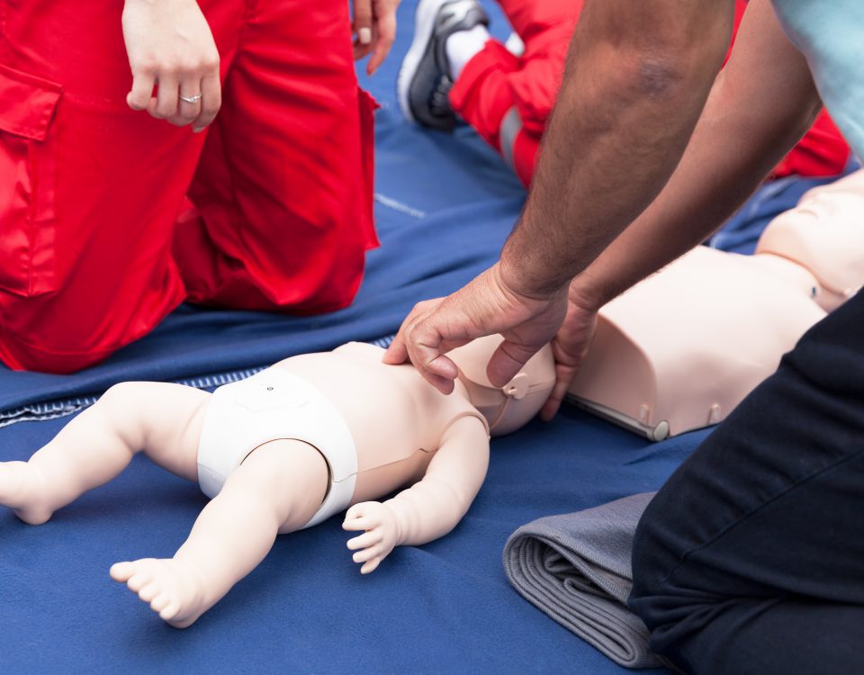 CPR Demonstration on infant