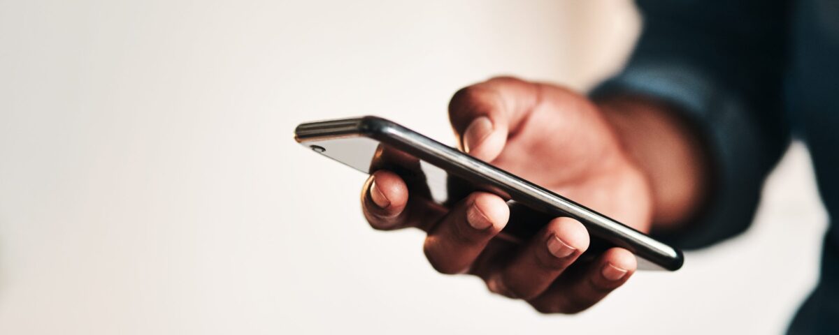 Man on a smartphone