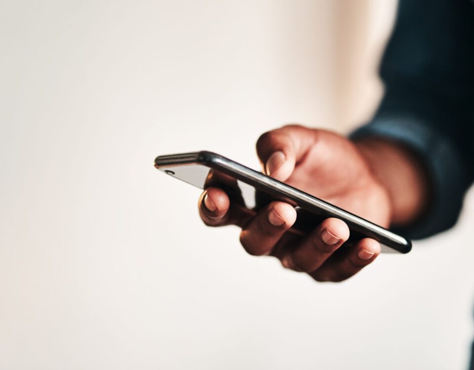 Man on a smartphone