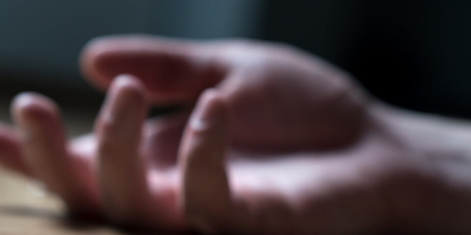 Out of focus image of a hand